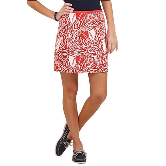 Vineyard Vines Reversible Mini Wrap Skirt Pink size 4 - Picture 7 of 7